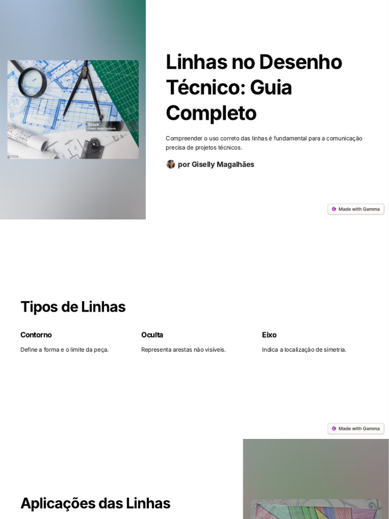 Linhas no Desenho Técnico: Guia Completo | PDF | Desenho