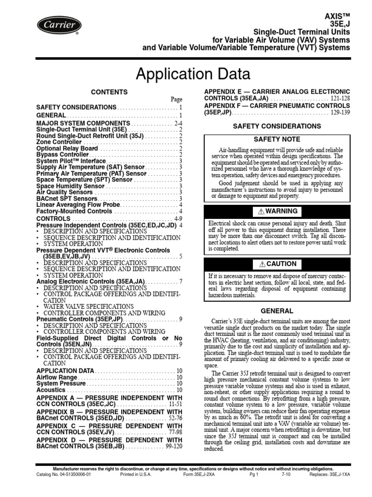 Carrier MSX | PDF | Thermostat | Duct (Flow)