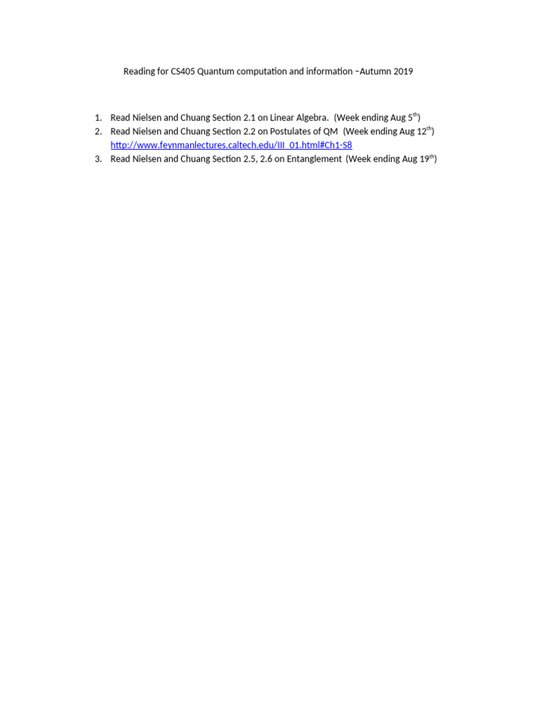 Reading Cs 405 | PDF