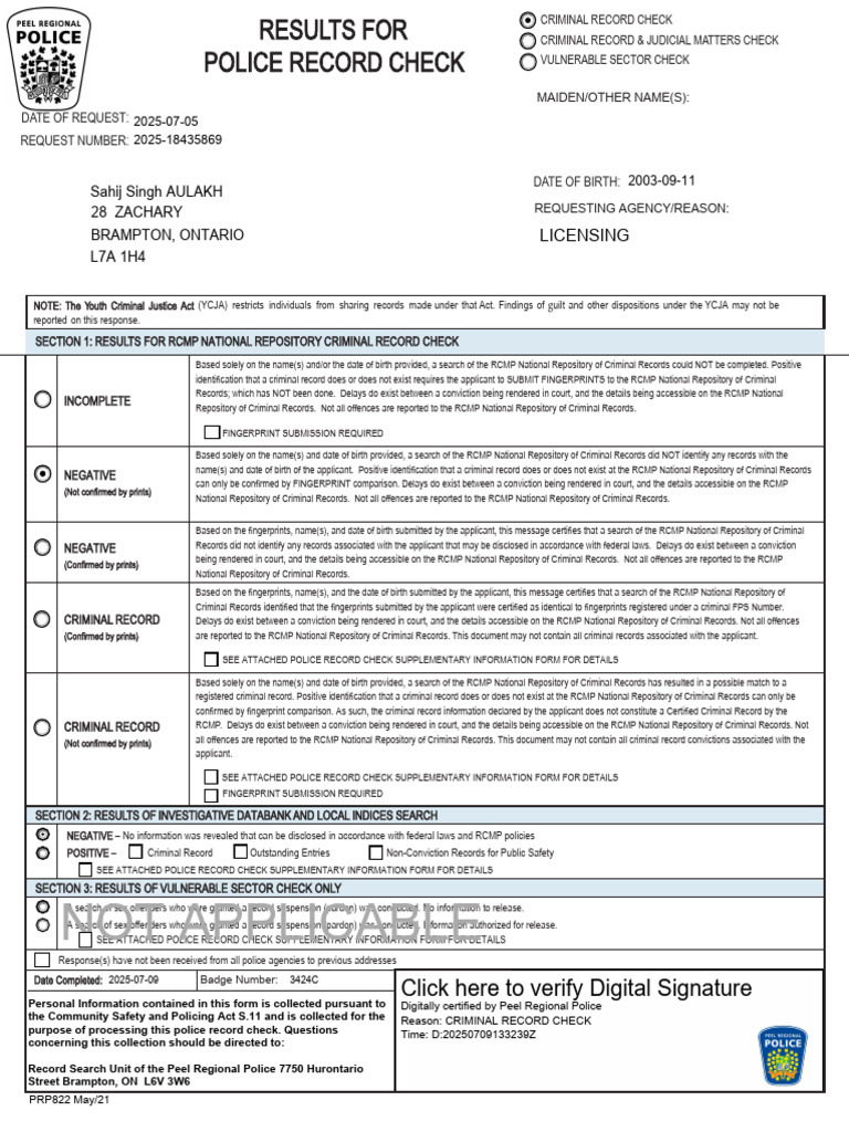 BKG 18435869 2025 07 09 09 02 34 771 | PDF | Criminal Record | Criminal ...