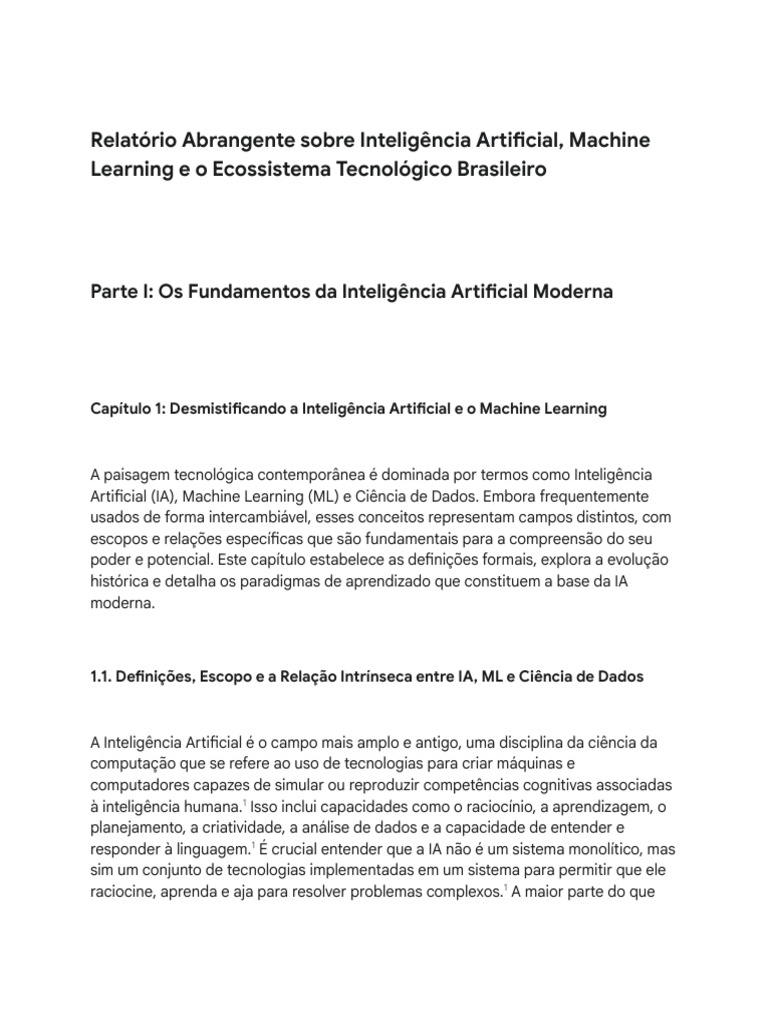 Fundamentos da IA e Machine Learning Brasil | PDF | Inteligência ...
