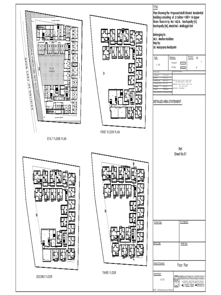 Detailed Area Statement:: Floor Plan | PDF