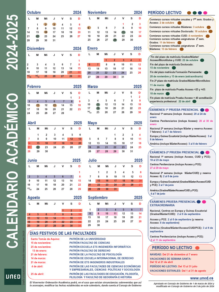 Calendario A4 2024 25 | PDF