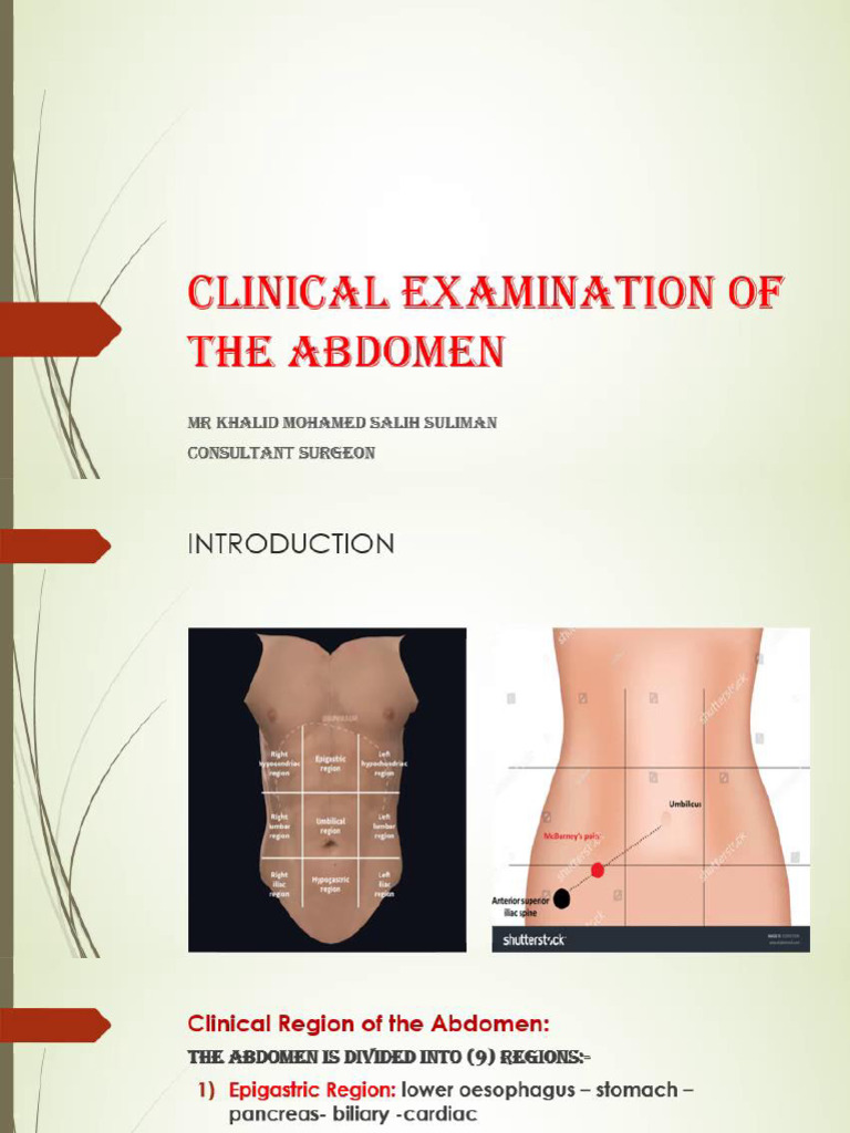 11-Clinical Examination of The Abdomen | PDF