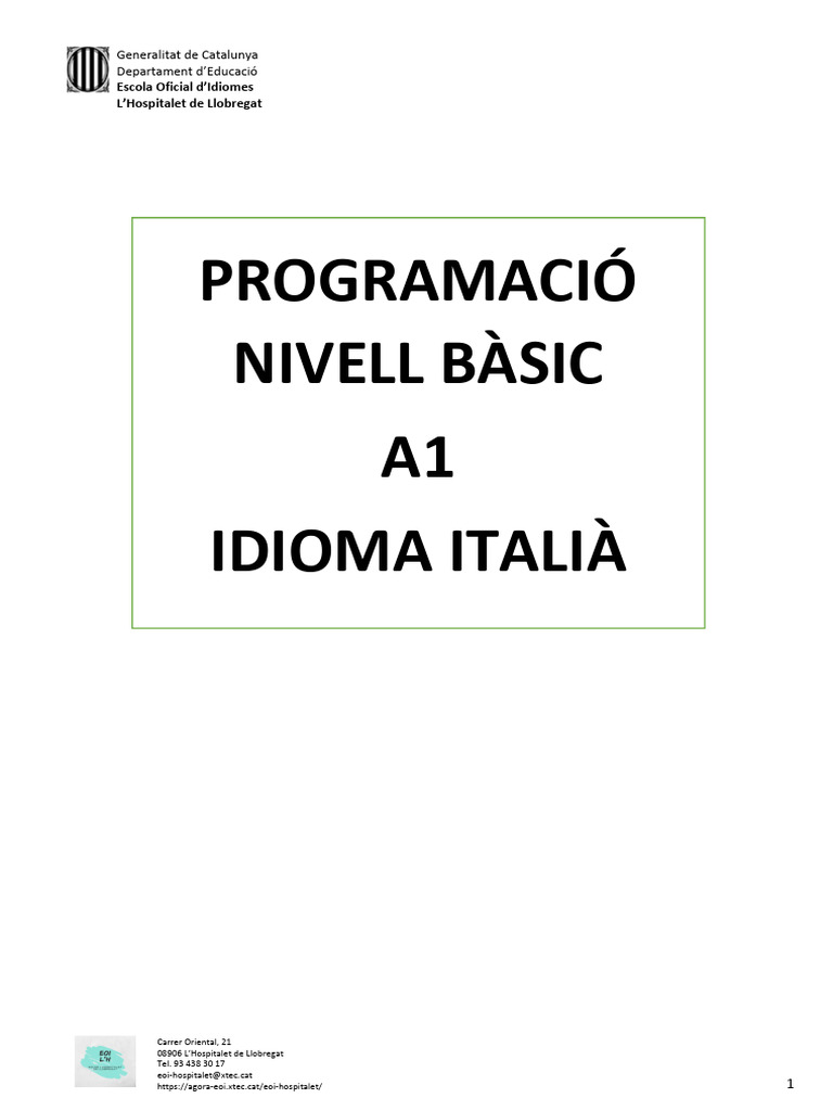 Italia A1 1 | PDF