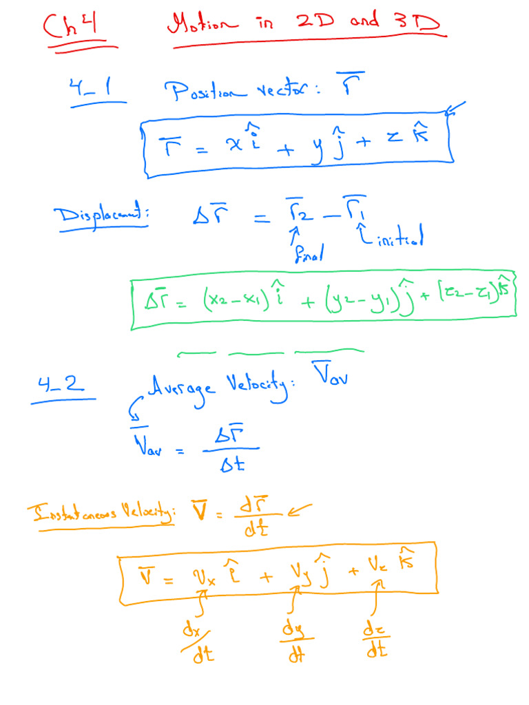 CH 4 | PDF | Acceleration | Dynamics (Mechanics)