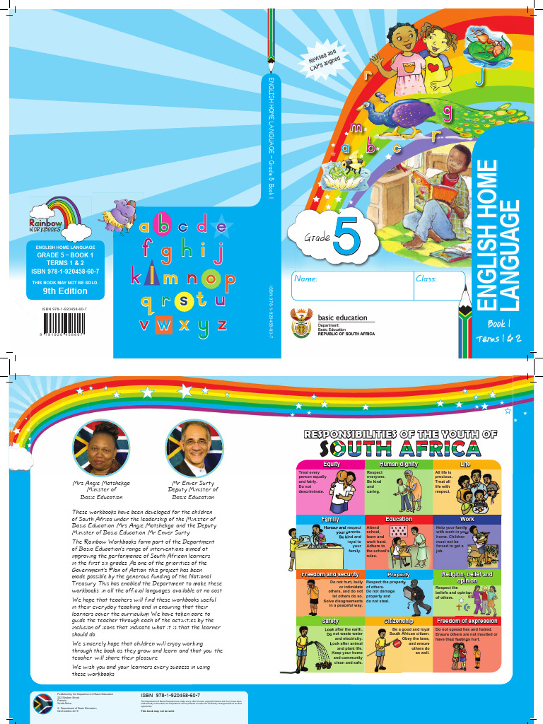 Grade 5 English Home Language Workbook | PDF | Verb | Grammar