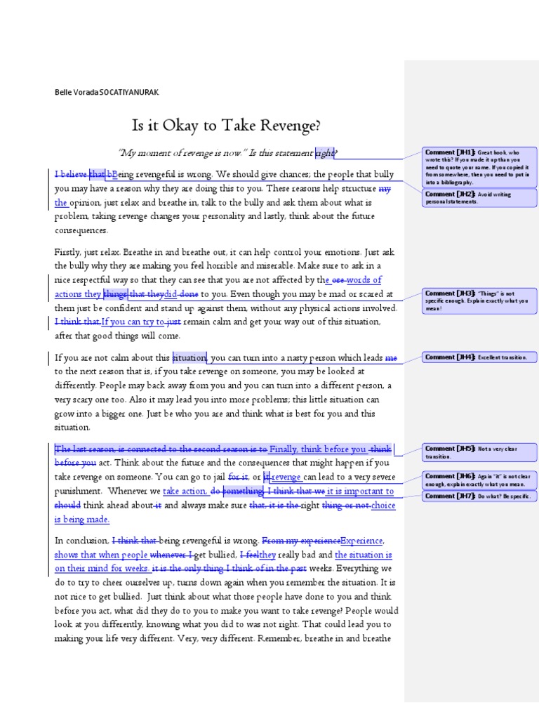 Of revenge essay pdf image