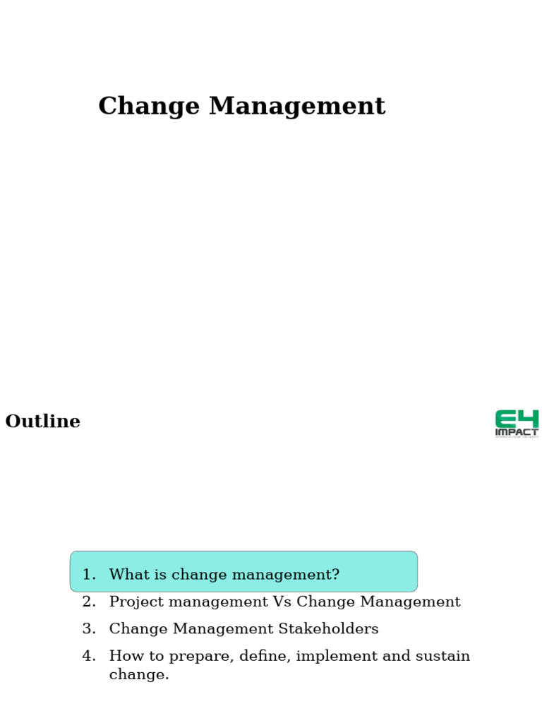 Effective Change Management Strategies | PDF | Change Management ...