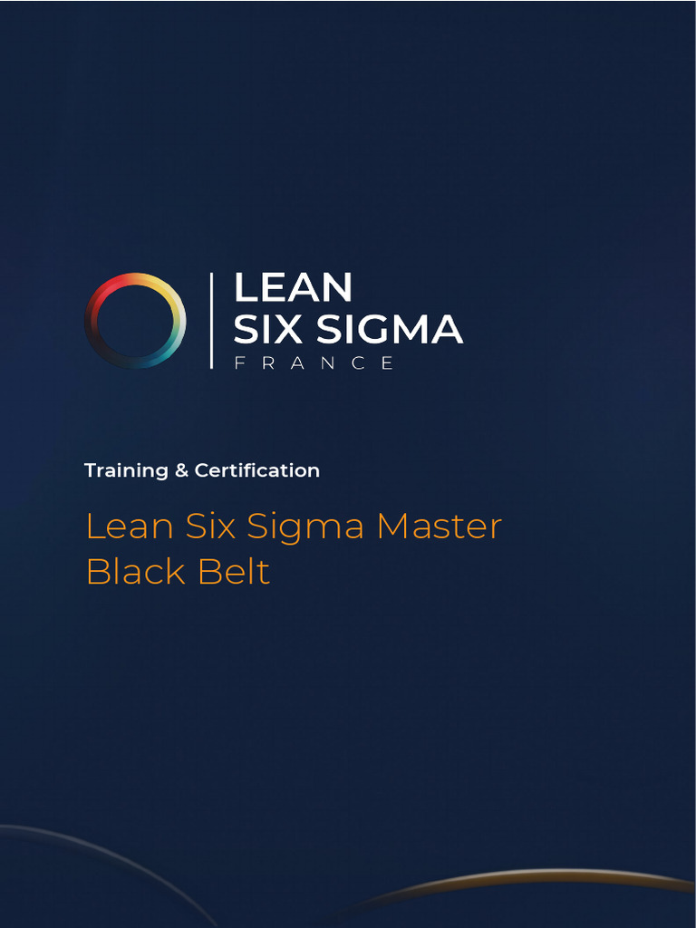 Lean Six Sigma Master Black Belt Training | PDF | Statistics | Six Sigma