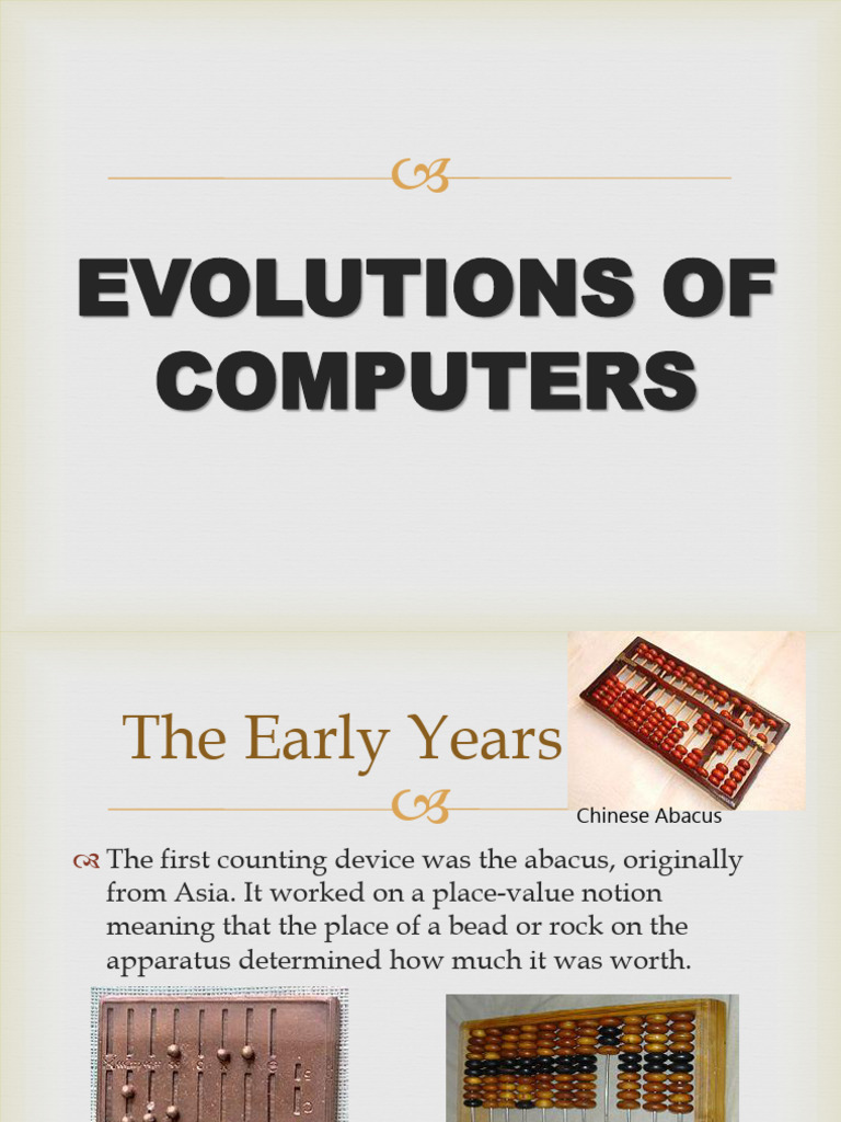 History of Computer Evolution | PDF | Computing | Basic