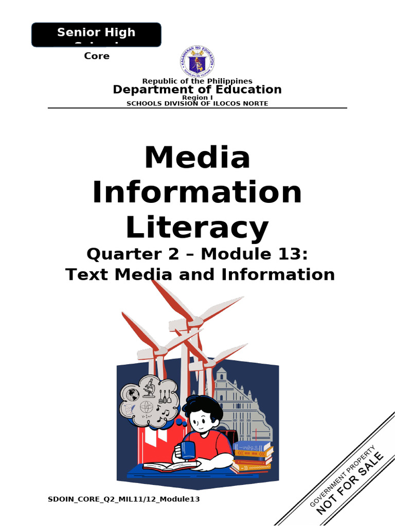 Text Media and Information Literacy Module | PDF | Typefaces | World ...