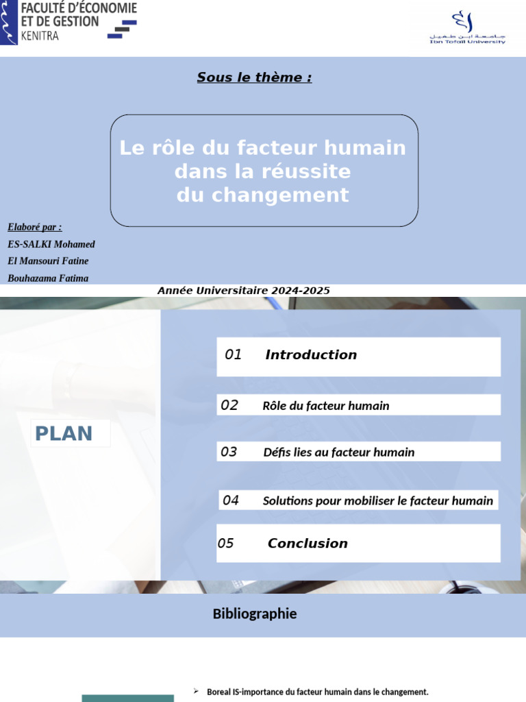 Facteur humain et succès du changement | PDF | Motivation | Motivant