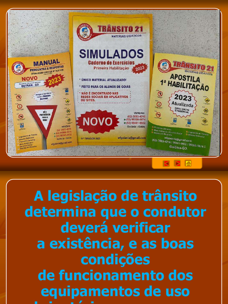 1 - Introdução e Equipamentos Obrigatórios | PDF | Veículos | Veículo ...