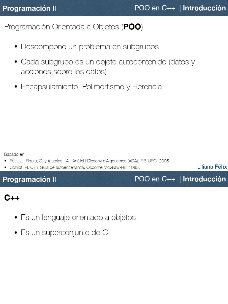 POO en C++: Introducción y Conceptos | PDF | C ++ | Programación ...