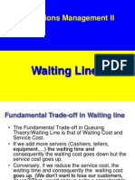 Operations Management II: Waiting Lines