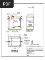 Septic Tank Cross Section Details | PDF | Building Technology ...
