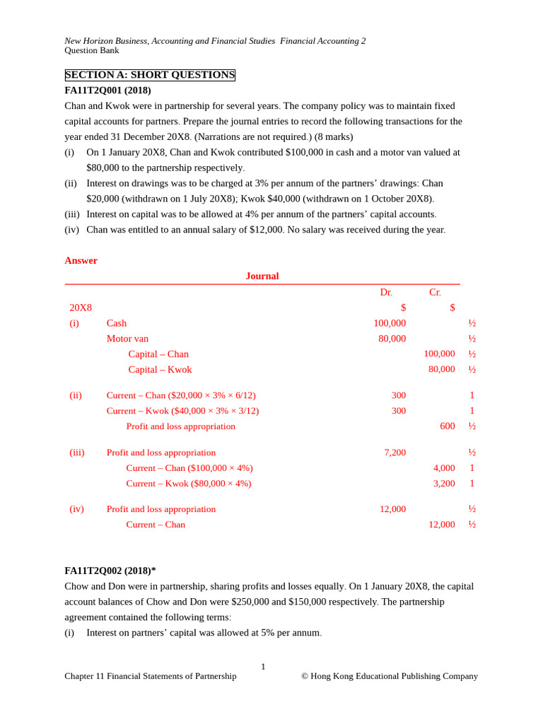 Financial Accounting Question Bank | PDF | Balance Sheet | Financial ...