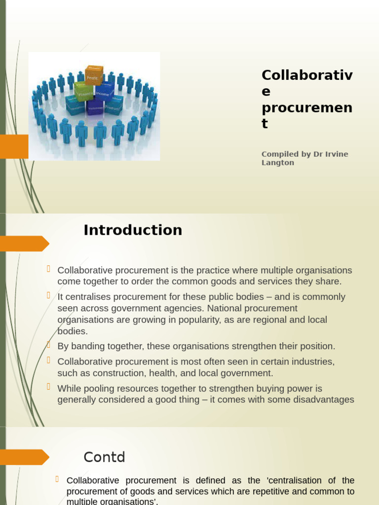 Understanding Collaborative Procurement | PDF | Procurement | Collaboration
