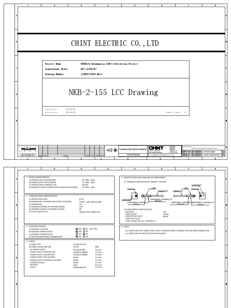 SUKELCQ 10MVA Substation Project Details | PDF | Electrical Connector ...