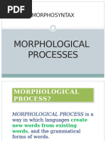 Morphological Processes in Word Formation | PDF | Morphology ...
