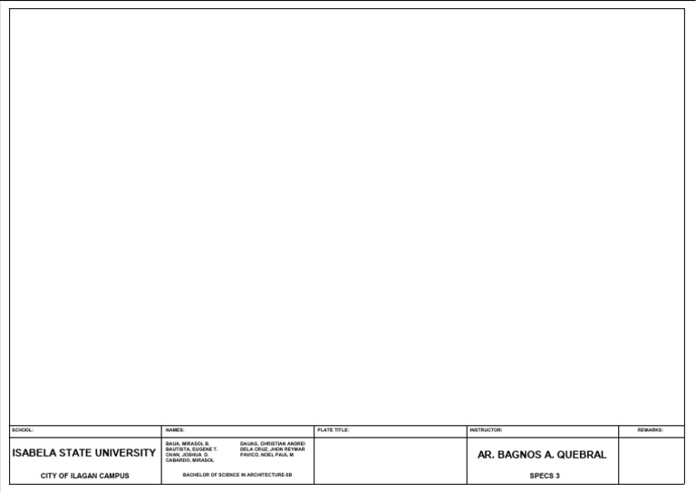 Specs 3 Tblock | PDF