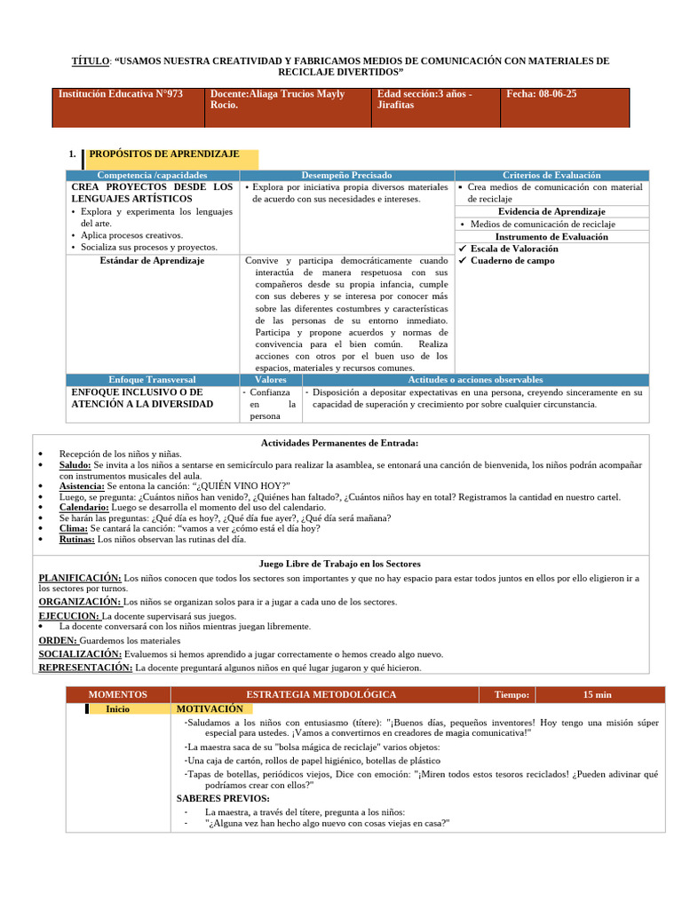 Actividad - 3a - 11 - Octubre | PDF | Aprendizaje