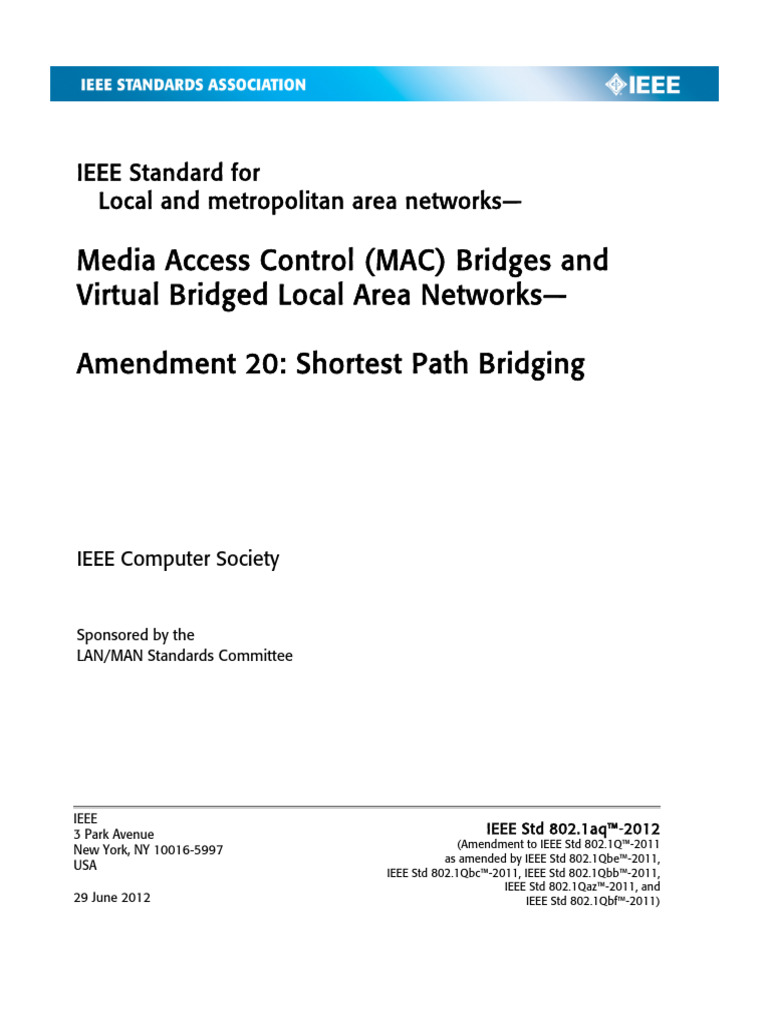 Media Access Control (MAC) Bridges and Virtual Bridged Local Area ...