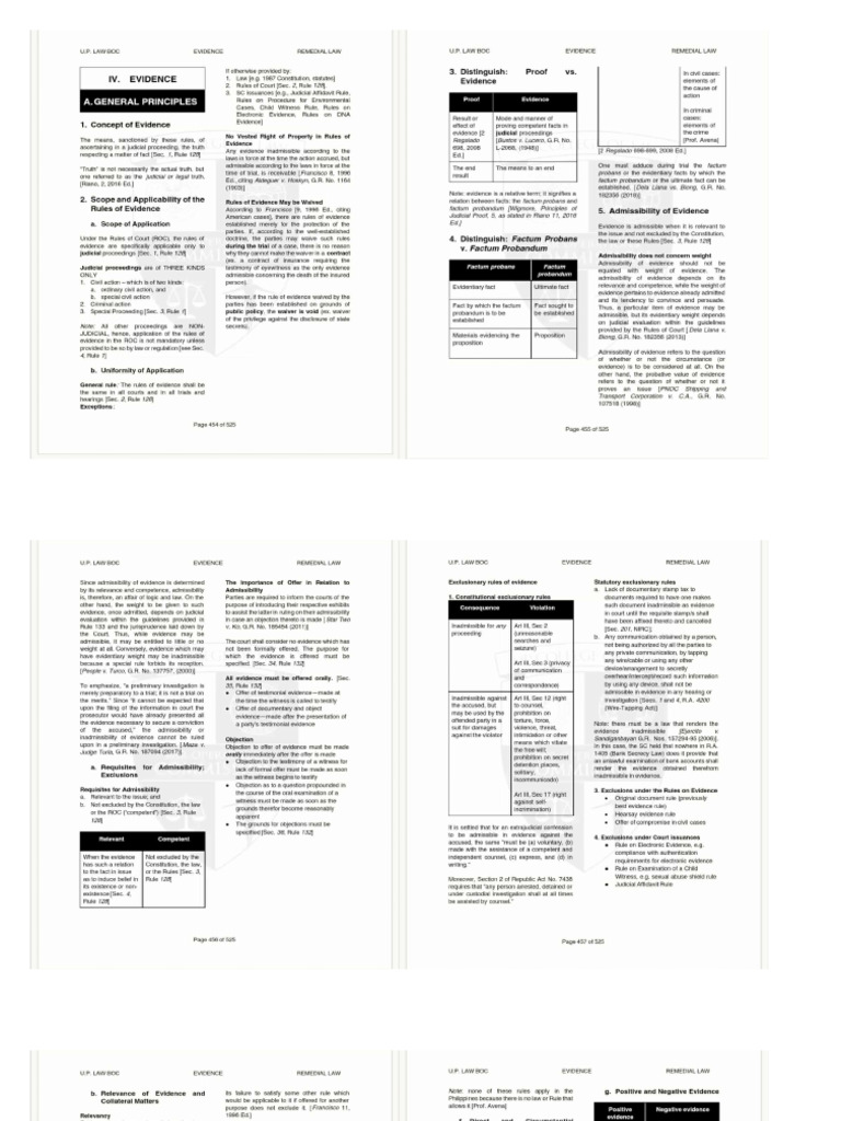 Evidence Chapter 454 - 500 | PDF