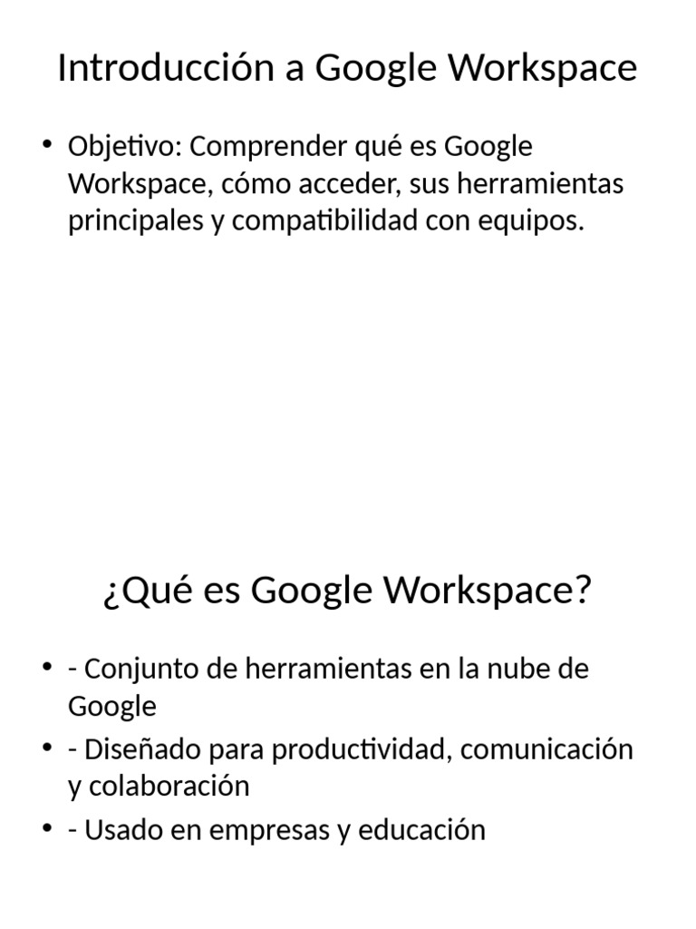 Guía Completa de Google Workspace | PDF