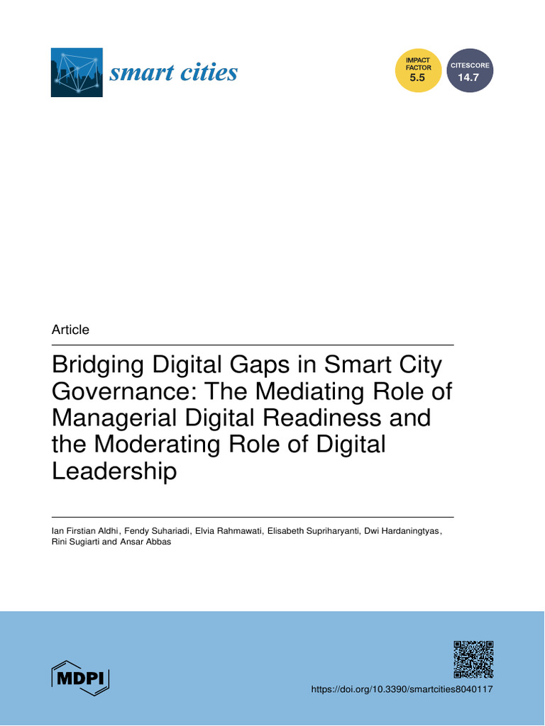 Digital Readiness in Smart City Governance | PDF | Leadership | Governance