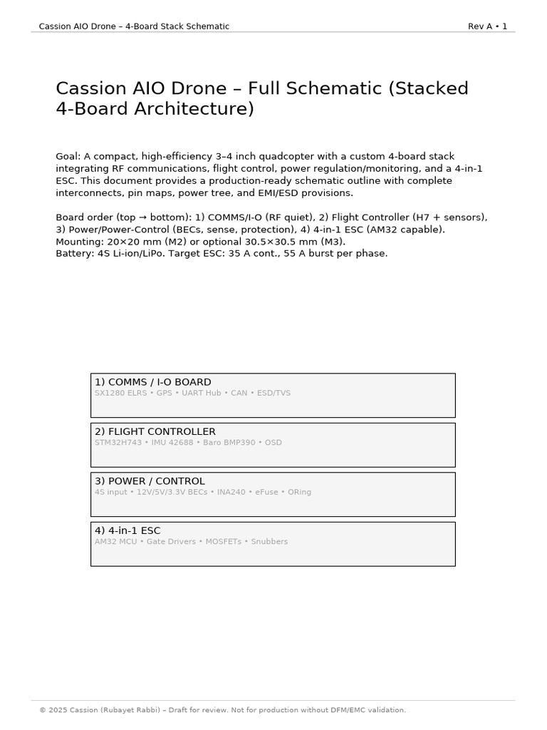 Drone AIO Stack Schematic | PDF | Electromagnetic Interference ...