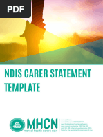NDIS Change of Situation Form | PDF