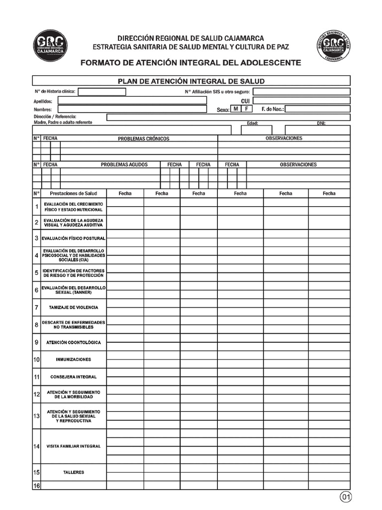 Atencion Integral Del Adolescente | PDF