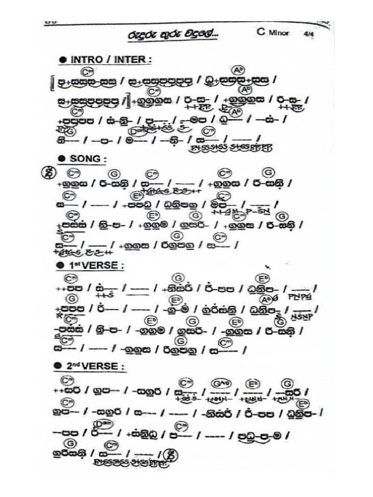 Ruduru Thuru Wadule | PDF