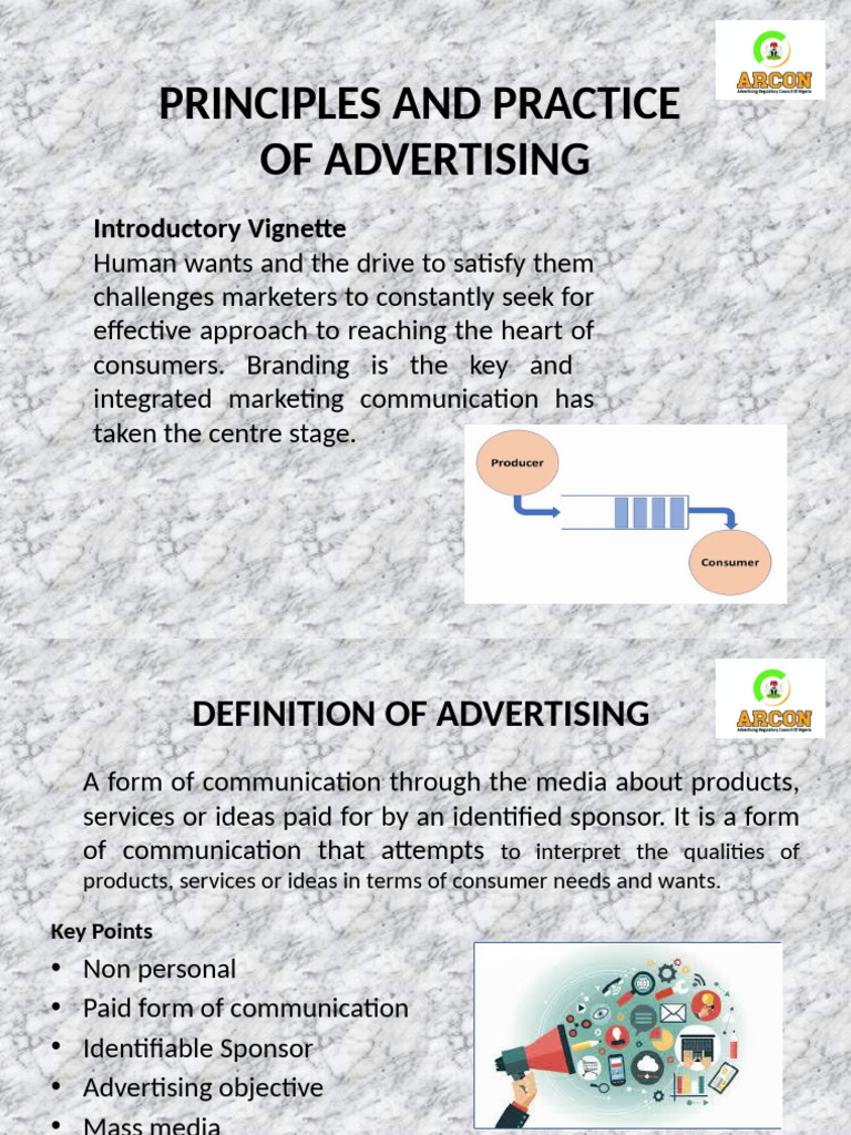 Principles and Practice of Advertizing Final | PDF | Advertising ...