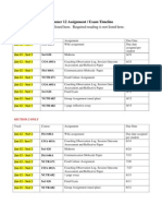 Jan12 Summer 12 Assignment Timeline