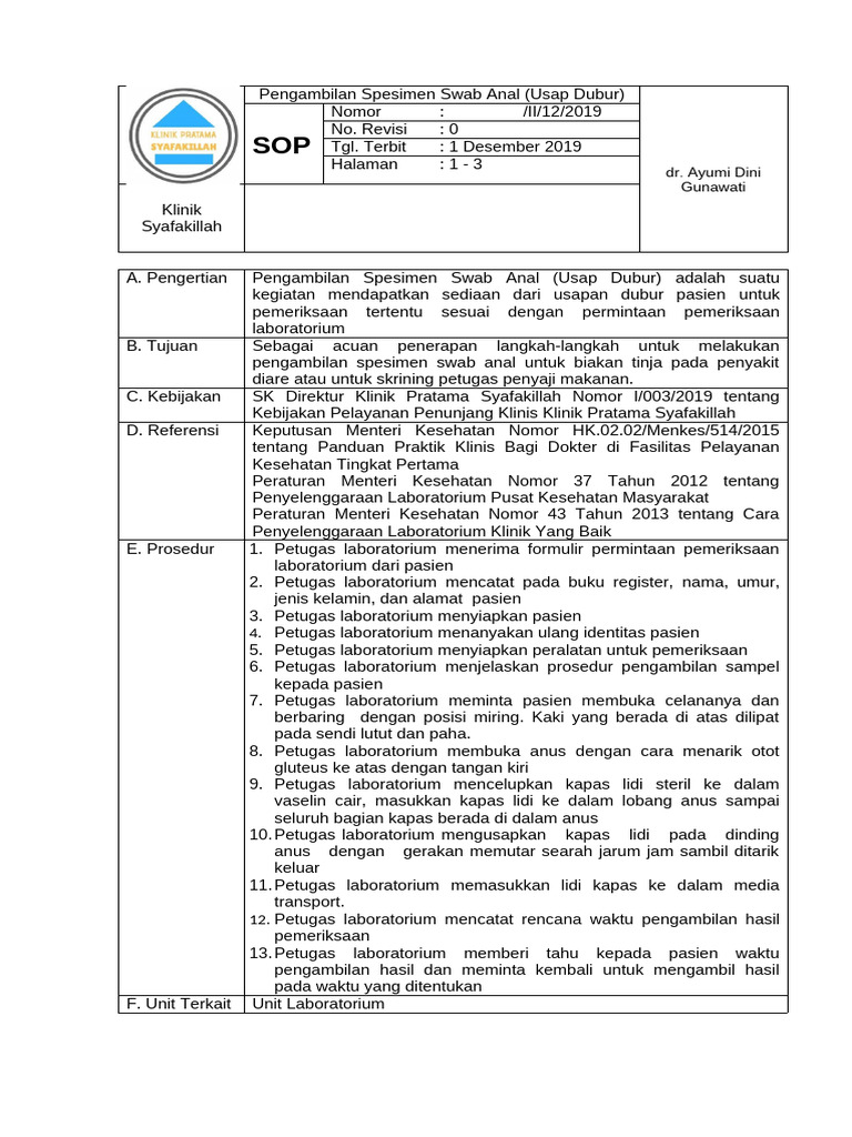 Sop Bab 3 No - 11 | PDF