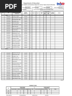ARAL Reading Program Learner Roster | PDF