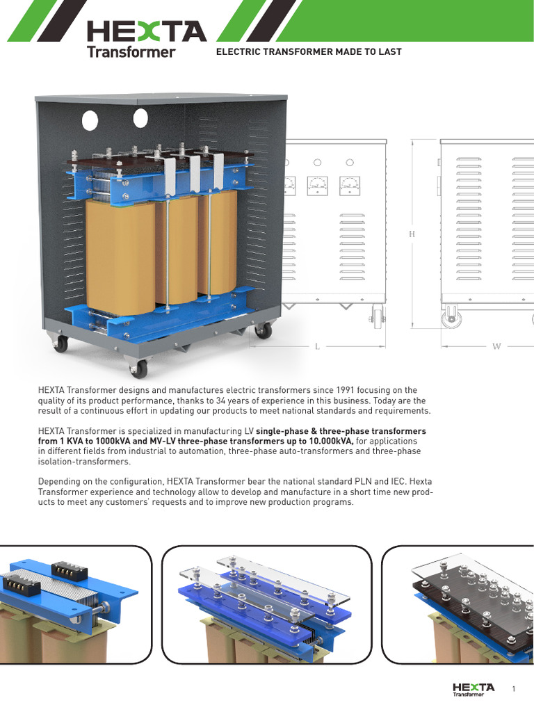 Durable Electric Transformers by HEXTA | PDF | Transformer | Insulator ...