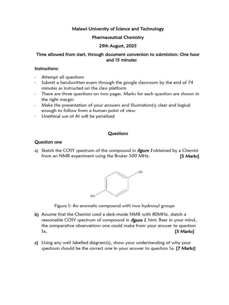 Pharm Chem Mid Sem ODEL | PDF