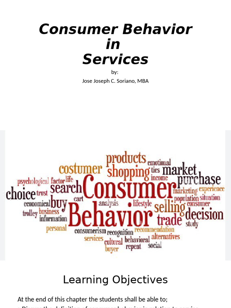 Understanding Consumer Behavior in Services | PDF | Customer ...