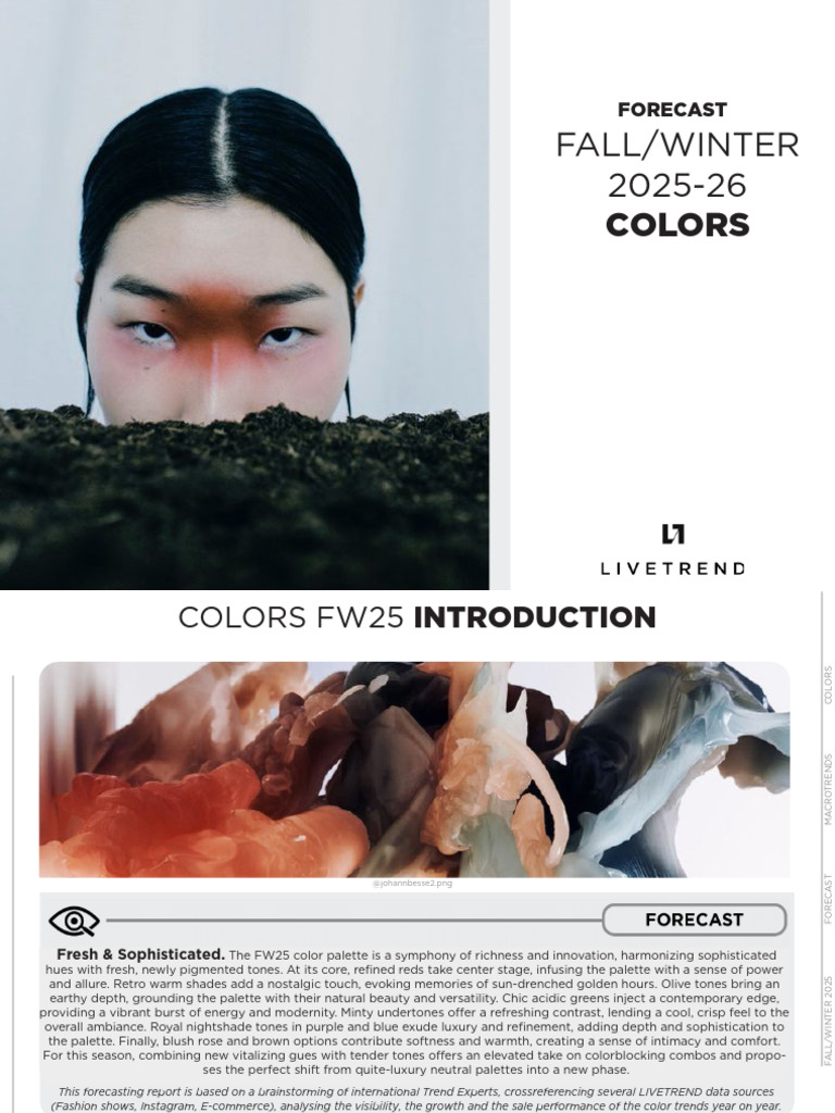 FW25 Color Trends Forecast Overview | PDF | Color | Grey