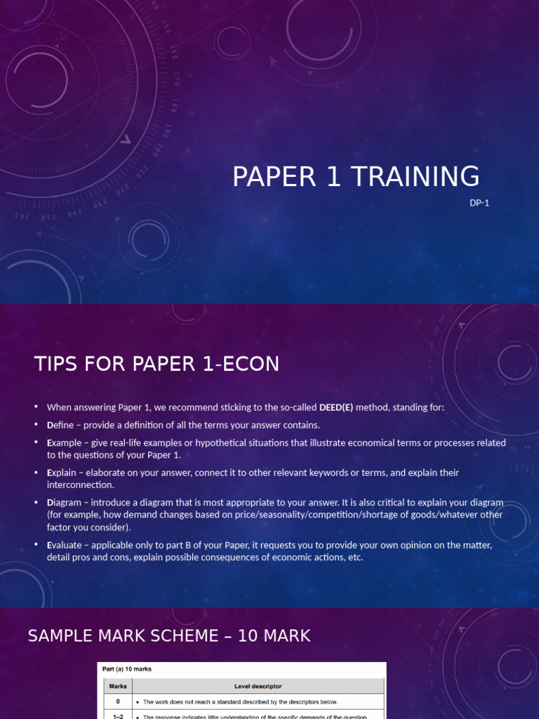 Paper 1 Training | PDF