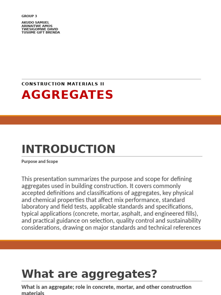 Aggregates Group 3 | PDF | Concrete | Construction Aggregate