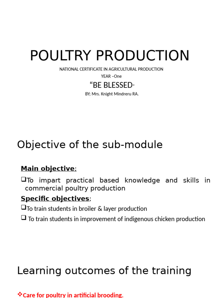 Comprehensive Guide to Poultry Production | PDF | Poultry | Poultry Farming