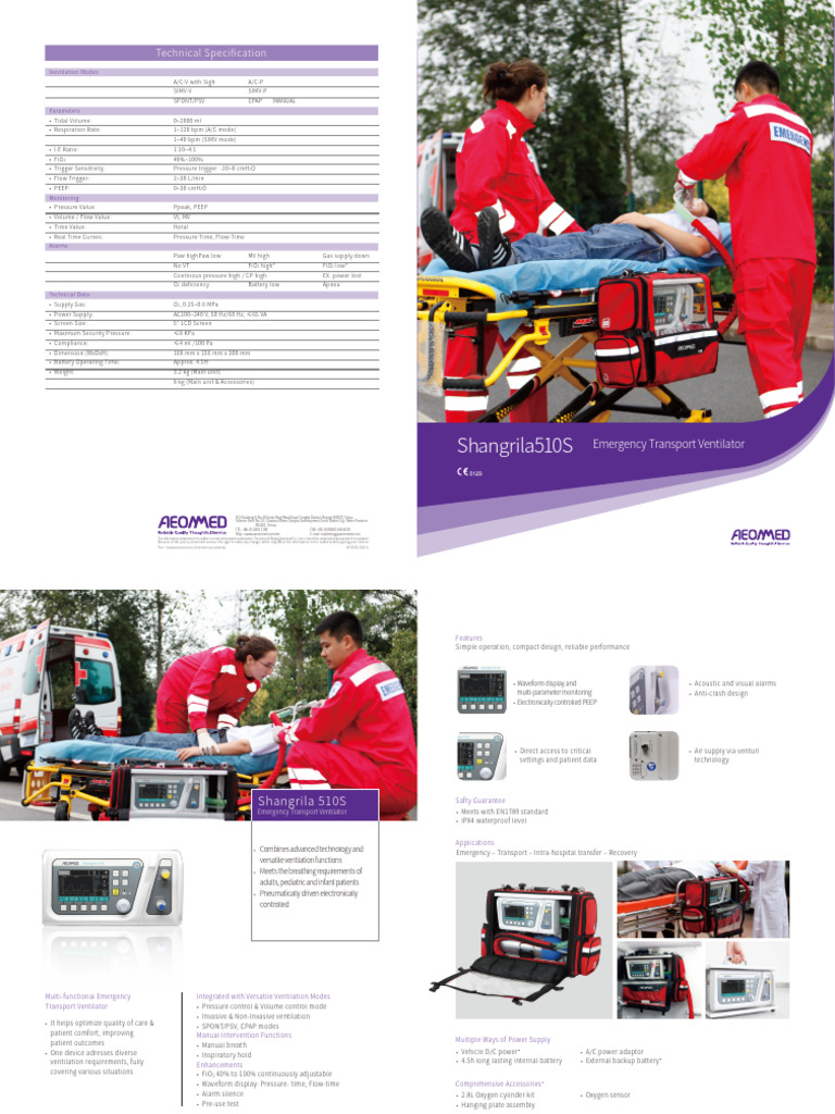 Emergency Transport Ventilator Specs | PDF | Respiration