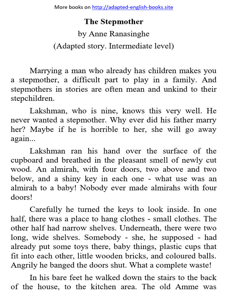 Anne Ranasinghe-The Stepmother | PDF