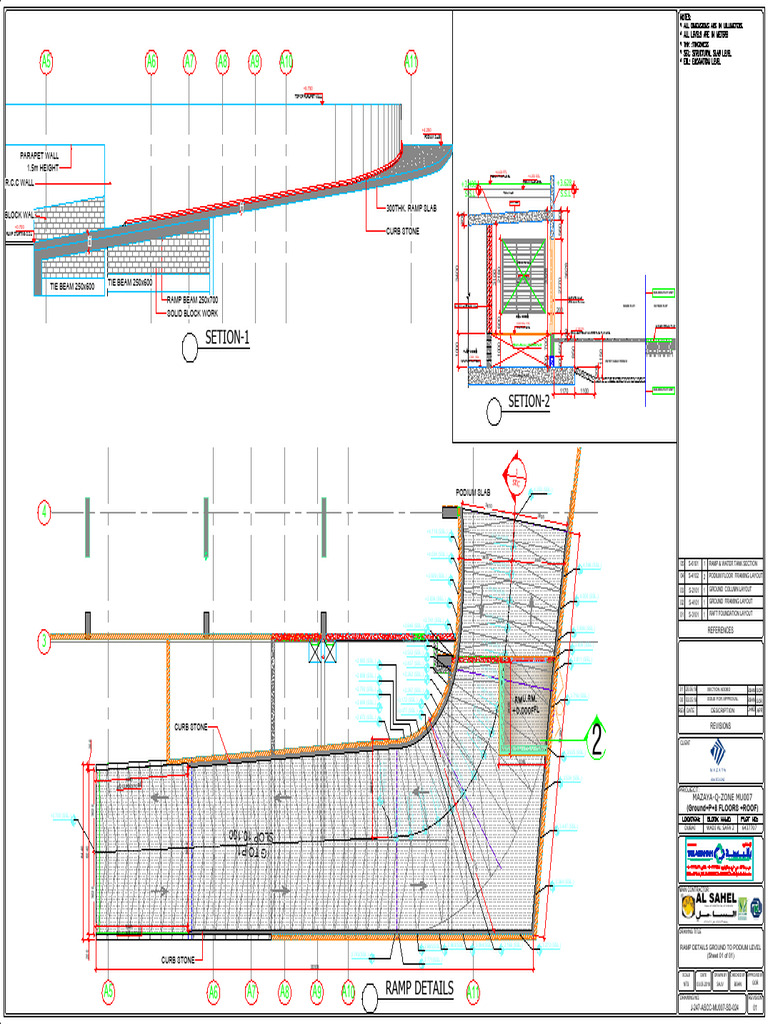 J247-Ascc-Mu007-Sd-024-01 - Ramp Details | PDF | Building Engineering ...
