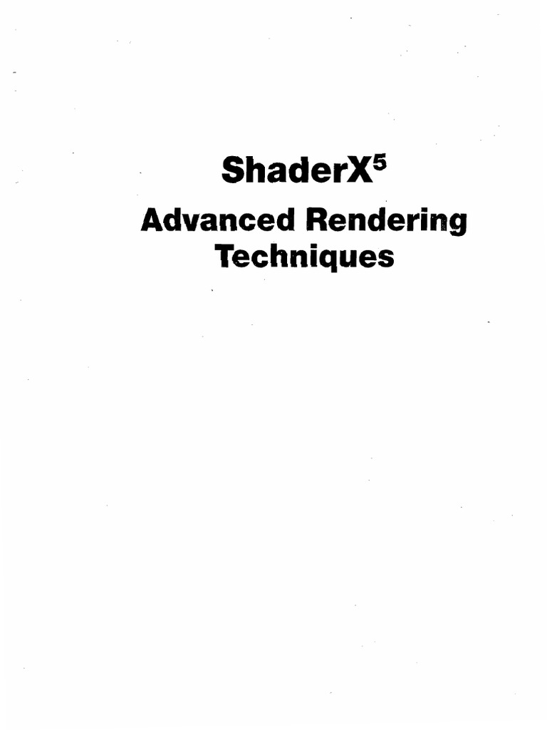 SHADERX5 Advanced Rendering Techniques | PDF